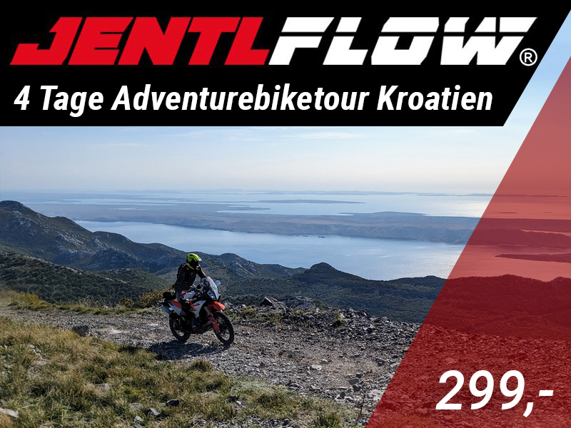 Jentlflow Veranstaltung 4 Tage Adventurebiketour Kroatien